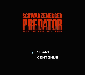 Predator (Japan) screen shot title